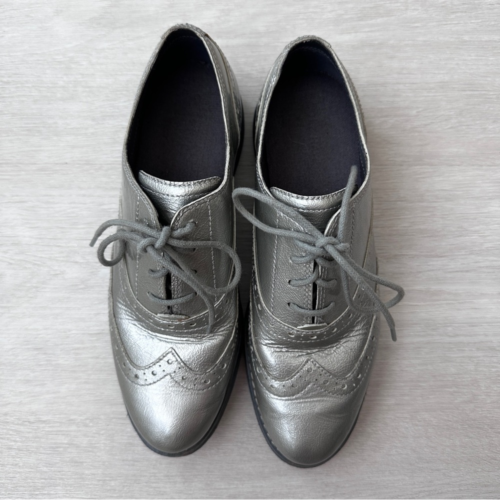 Cole Haan Silver Women's Oxford Shoes